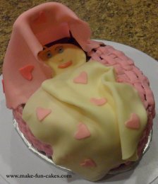 girl baby shower cake