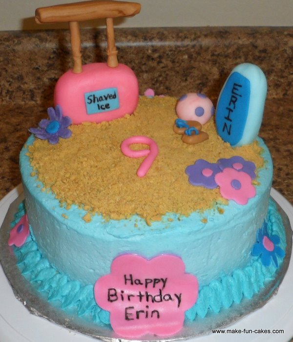 girl birthday cake