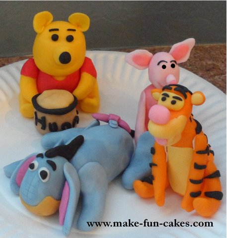 Winnie the Pooh and Friends Cake Topper